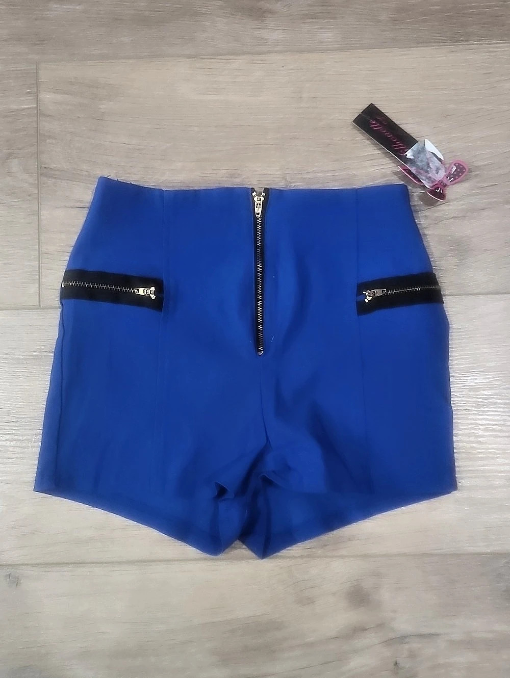 Silhouette NYC Blue High-Waist Shorts